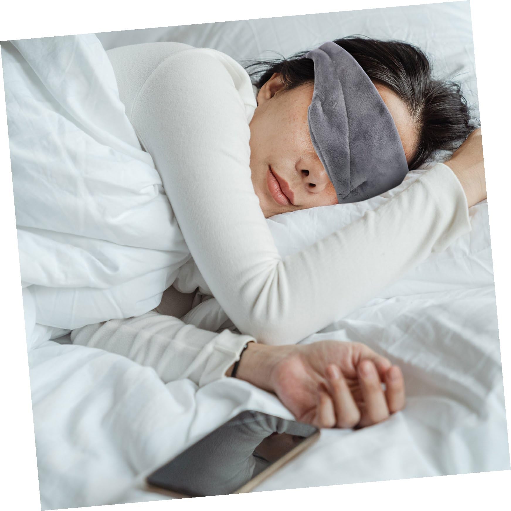 Healeved 3stücke Ergonomische Schlafmaske Mit Ohrstöpseln Atmungsaktive Und Leichte Augenmaske Entspannten Schlaf Nickerchen Und Reisen Für Damen Und Herren