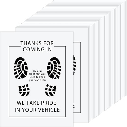 Riakrum 500 alfombrillas desechables de plástico para el suelo del automóvil para el automóvil cubierta protectora para el agua aceite resistente a