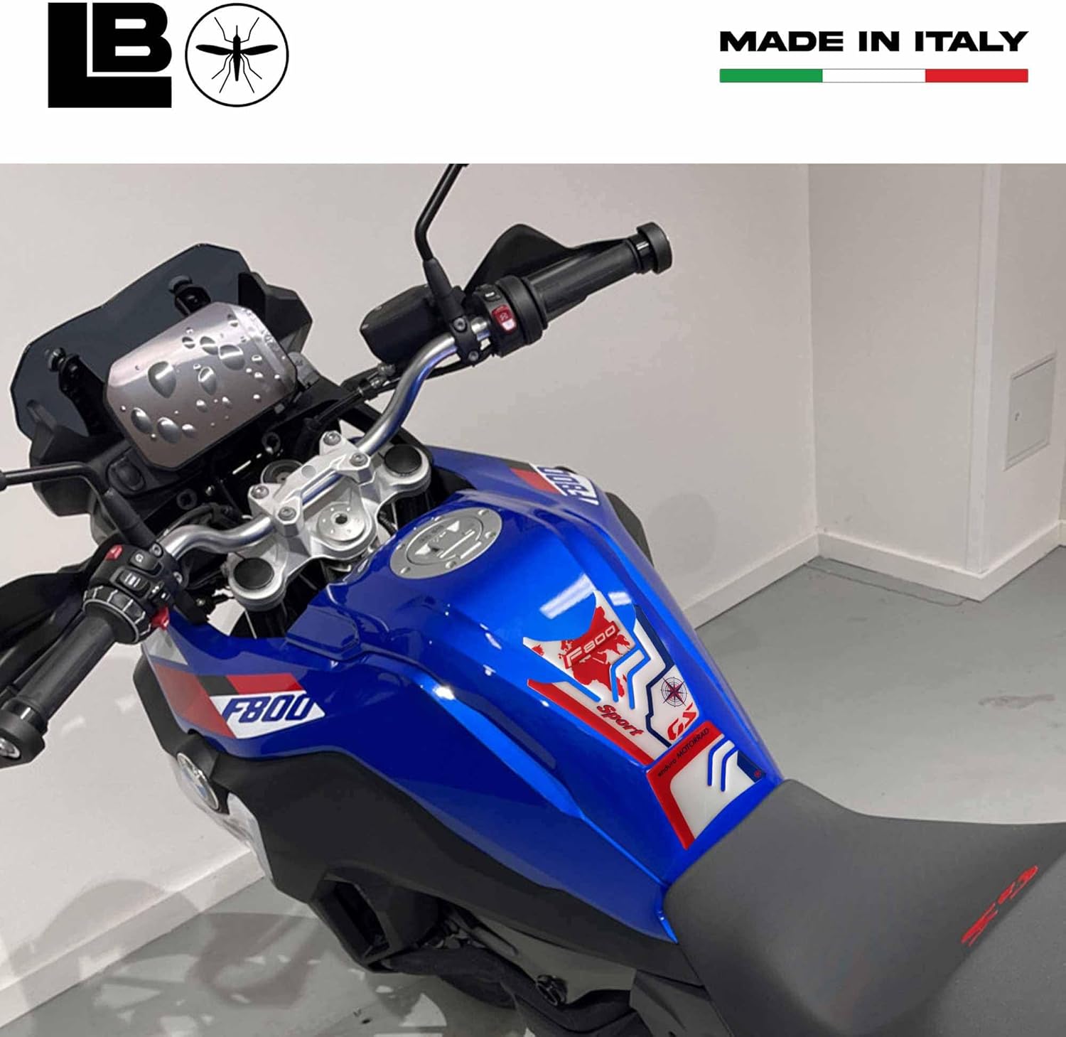 labelbike - 3D Tank Pad Sticker for Motorcycle Tank Decoration and Protection Compatible with BMW F800 GS 2024