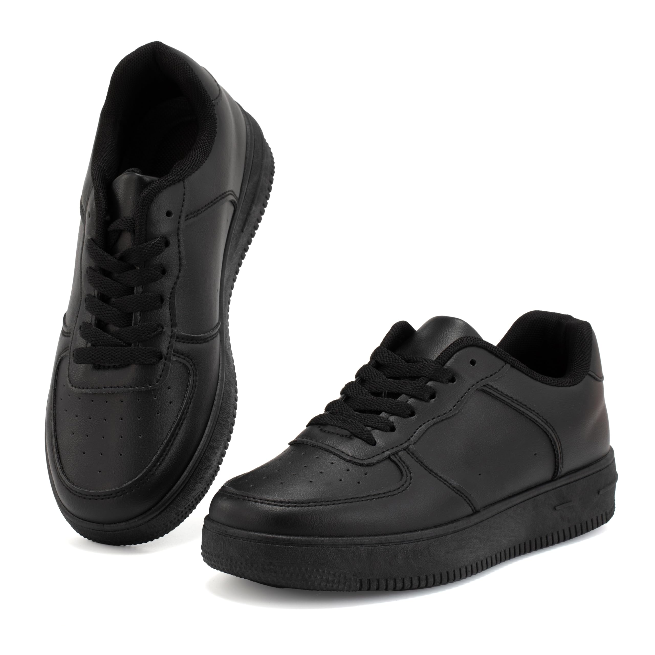 Scarpe Donna Sneakers Casual Piattaforma in Pelle Sintetica Stringate Leggere e Traspiranti con Fori Scarpe da Ginnastica Antiscivolo per Passeggio Lavoro e Uso Quotidiano WBO250021IT