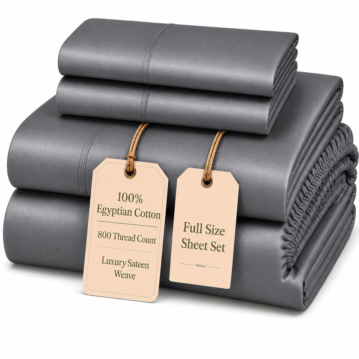 Queen Bed Sheets - Sepia Rose Egyptian Cotton -24