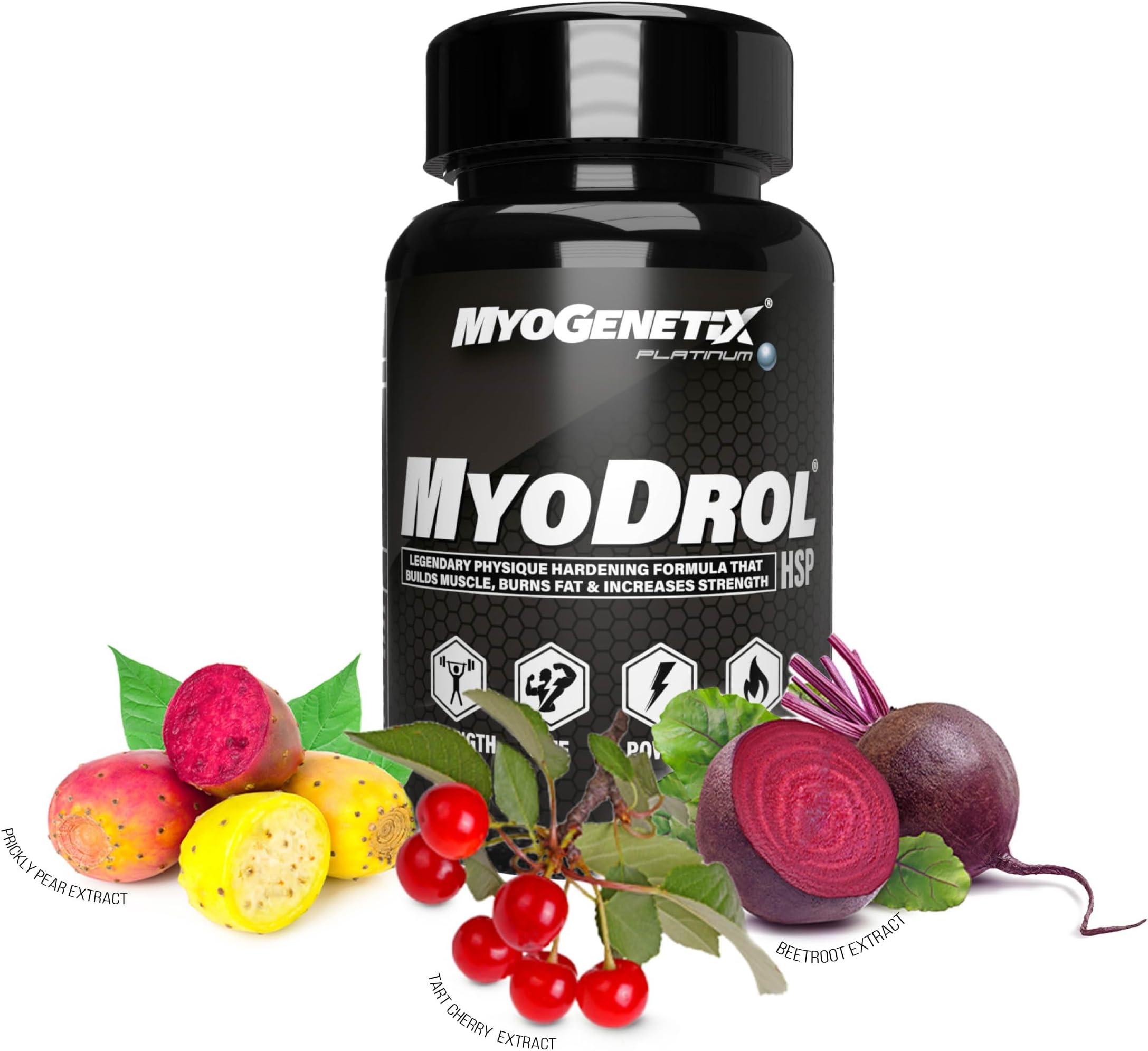 - MYOGENETIX MYODROL® Platinum Muscle Building Formula | Advanced Strength and Size Support Supplement | Helps Improve Power and Workout Performance | Fitness & Bodybuilding Capsules for Men | 30 Caplets