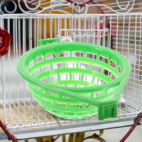 Miniatura 4 de Mipcase 2 nidos de plástico para pájaros, nido canario, jaula colgante hueca de plástico, pinzón, loro canario, paloma canaria, cuenco para huevos,