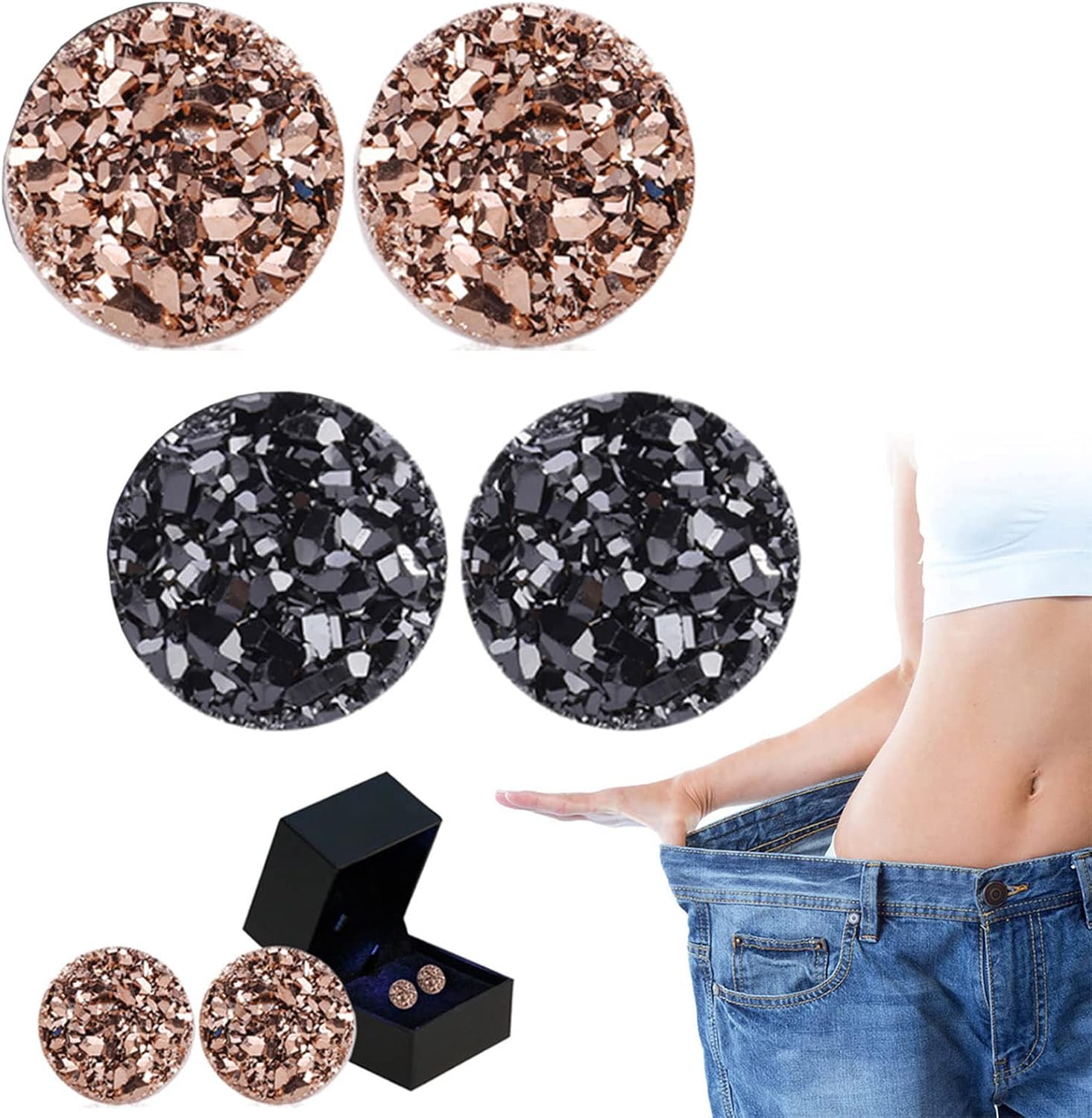 Atheniz Lymphvity Germanium Earrings, Metiz