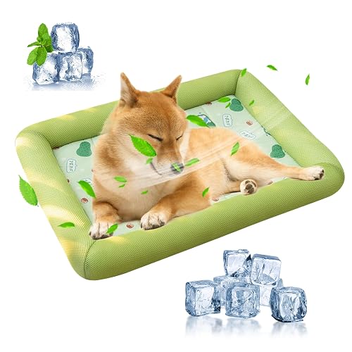 PETCUTE Almohadilla de Refrigeración para Mascotas,Lavable Camas para Perros con Fondo…