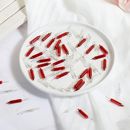 Vista 60 de Mudder 200 unidades de 2.5 V Navidad 50/100/150/200 unidades de mini luces incandescentes de alambre de repuesto bombillas de repuesto