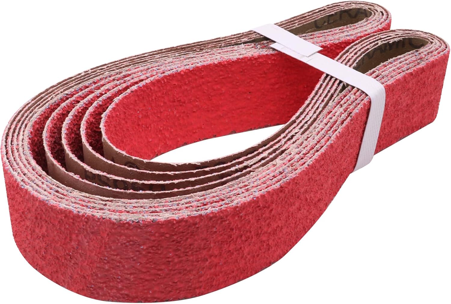 2 x 42 Inch Ceramic Grinding Belts, 36 Grit 2x42 Metal Sanding Belt, Sharpening Sander Belts for Knife Metal, 5 Pack
