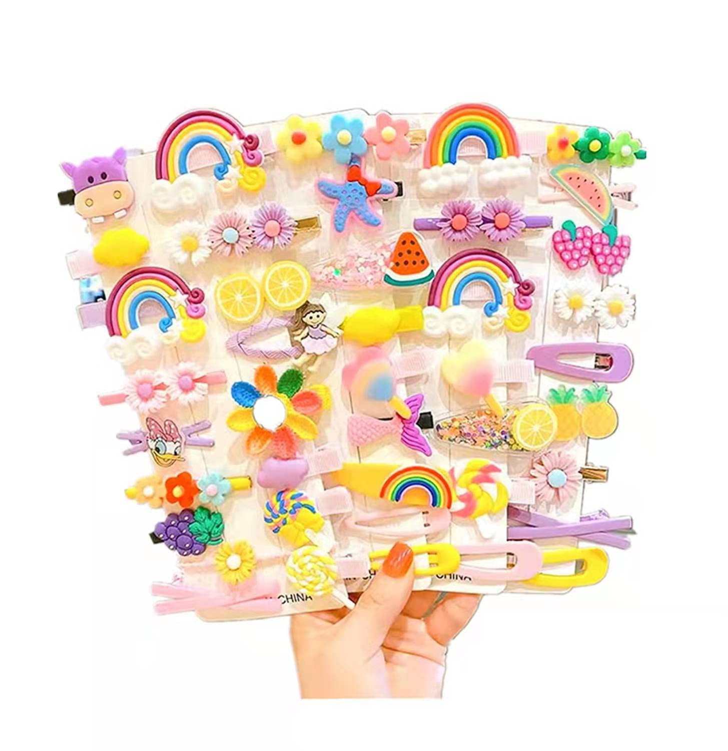 14 Pcs hair accessories for girls kids Baby Hair Clips Cute Non Slip Hair Barrettes Bear Rainbow Flower Fruit Dessert Butterfly Candy Patterns Hair Pins for Toddlers (Summer Style) (B0CVKZ55D8) Amazon Price History, Amazon Price Tracker
