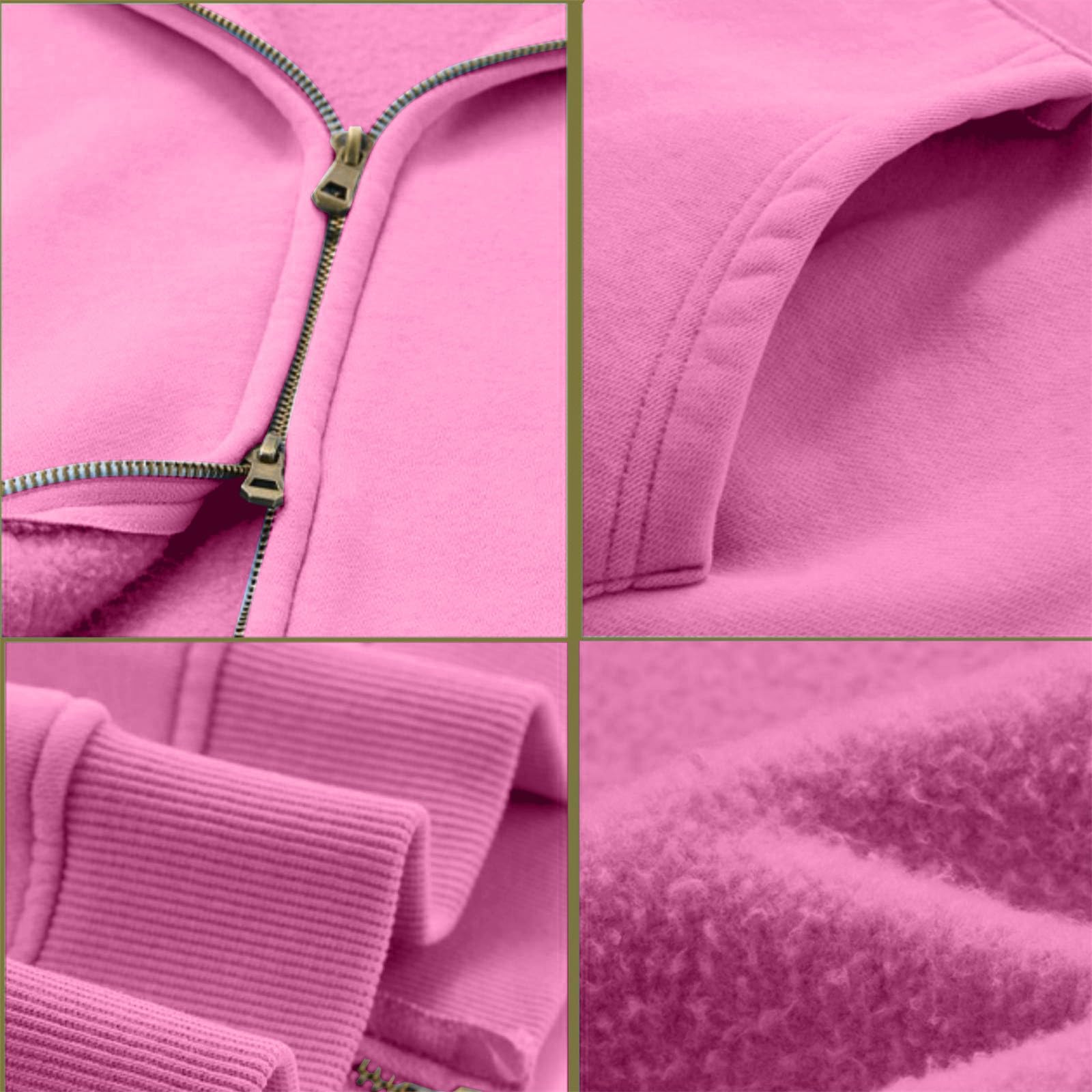 Sudadera con capucha para mujer, sudadera con capucha y cremallera, talla