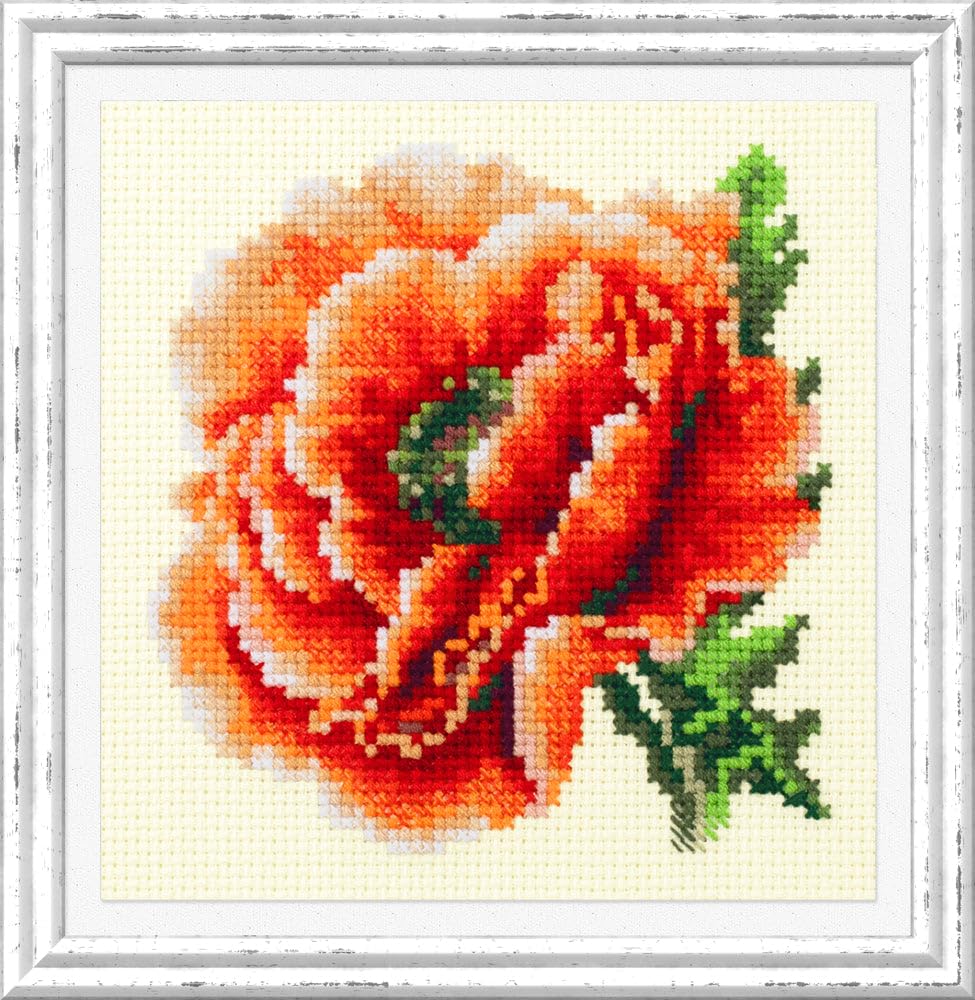 Wizardi Poppy Counted Cross-Stitch Kit 150-012 Magic Needle