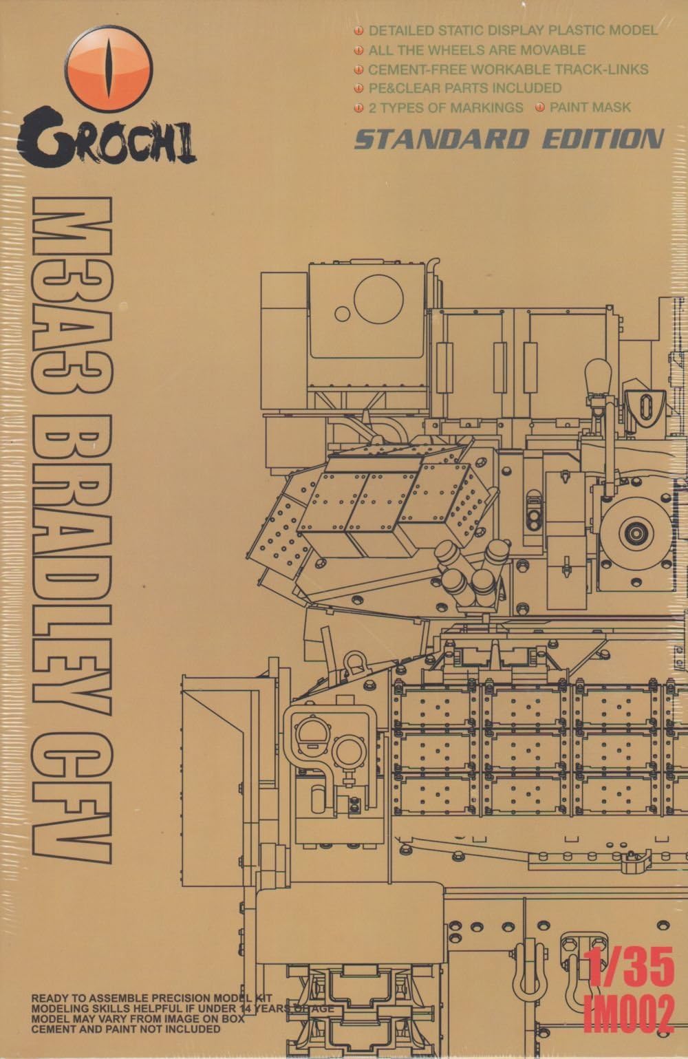 ORMIM002 1:35 Orochi M3A3 Bradley CFV Standard Edition [MODEL BUILDING KIT]