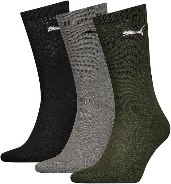PUMA Crew Chaussettes Mixte (lot de 3) - 3