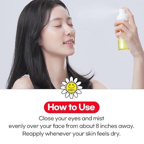 Miniatura 8 de Bruma de suero de vitamina C brillante, hidratante e iluminadora con mandarina verde Jeju, niacinamida, hipoalergénico, 2.7 onzas líquidas