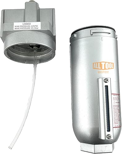 Miniatura 6 de 34 "NPT SUPER DUTY lubricador engrasador para aire comprimido lubricar herramientas neumáticas neumáticas, cuenco de metal con mira visible, 225 PSI