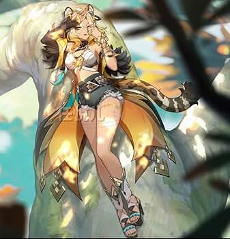 原神　シロネン　衣装　女性XL 靴、ウィッグ付き Amazon.co.jp: 【GK】原神 Genshin シロネン Xilonen コスプレ衣装（靴