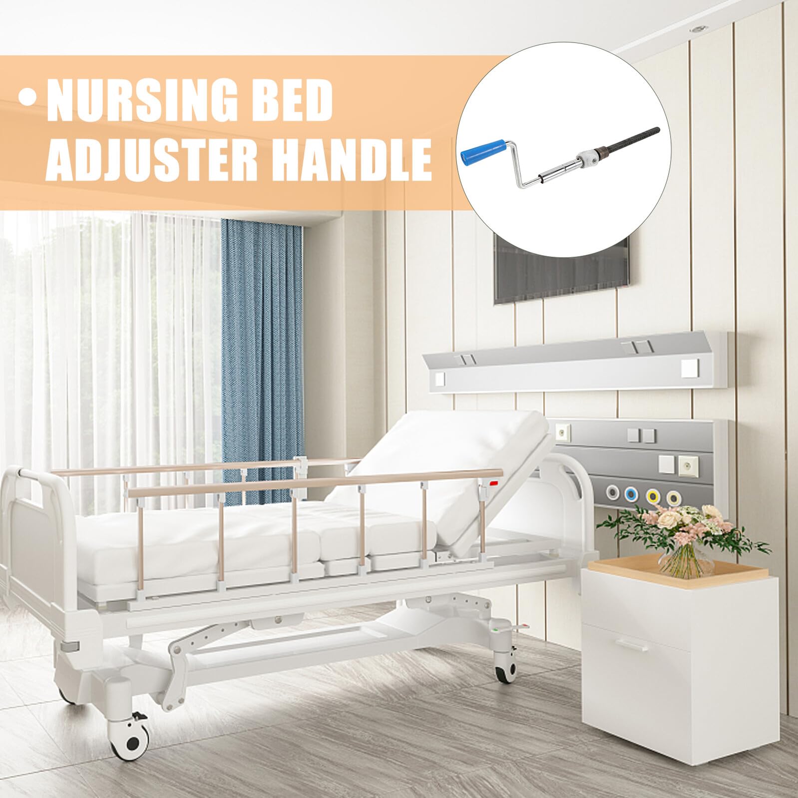 PRETYZOOM Regolazione Altezza per Letto Infermieristico Manovella di Ricambio Facile da Installare e Sostituire per Assistenza Domiciliare e Ospedale