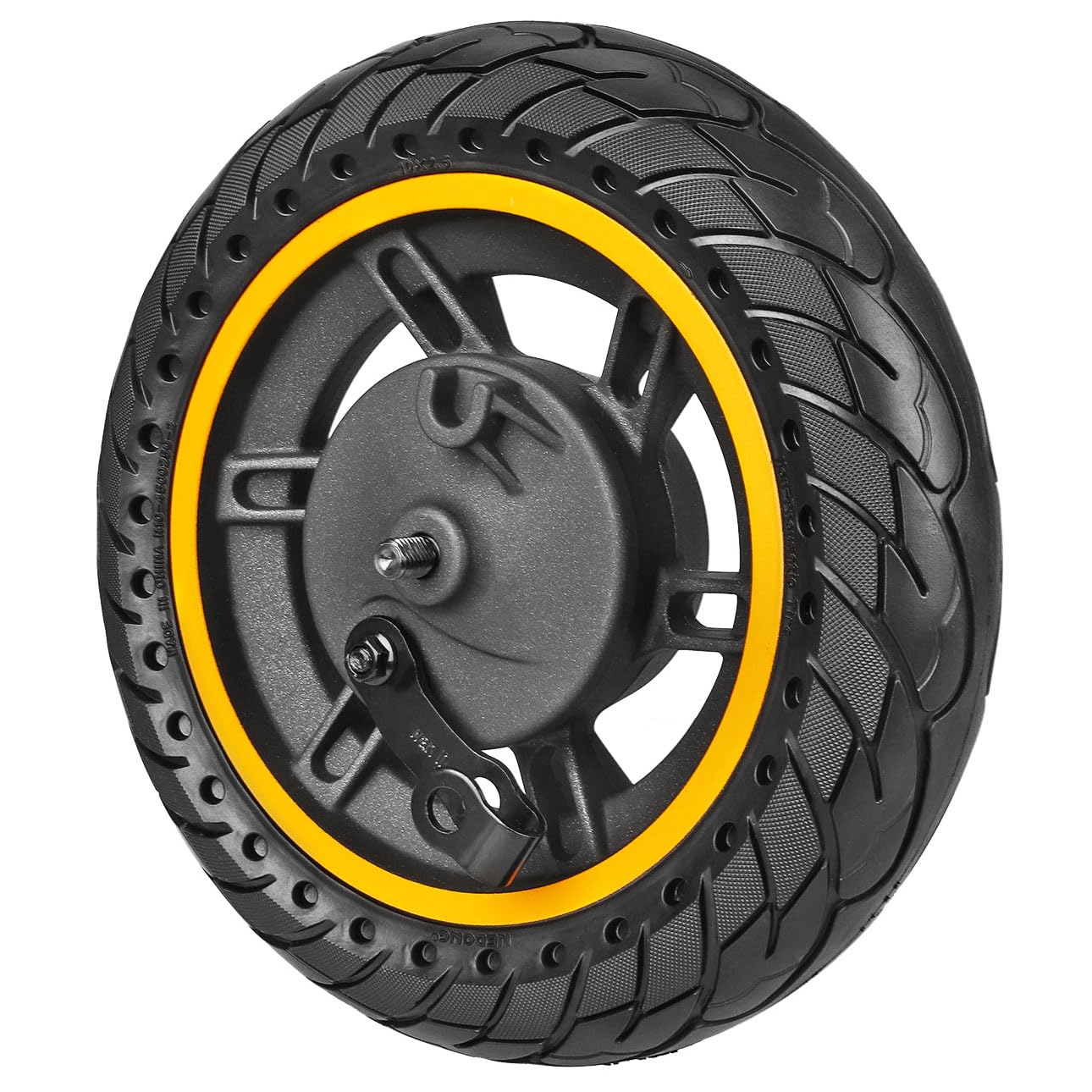 myBESTscooter - 10inch Wheel Rim With Solid Tyre For Segway Ninebot G30 Max Electric Scooter Rubber 10 * 2.5 Tire