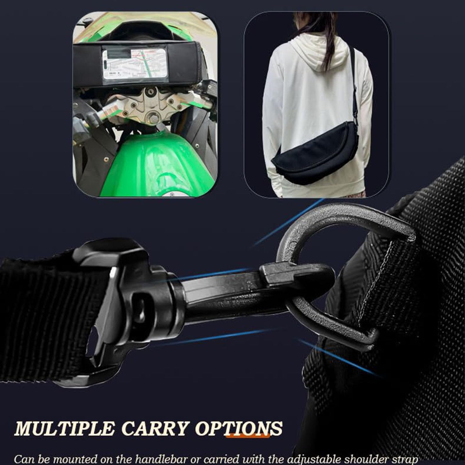 Sacoche de Guidon de Moto pour Triumph Tiger 1200 GT Explorer | Sac de rangement avec sangles, imperméable anti-poussière, accessoire de moto