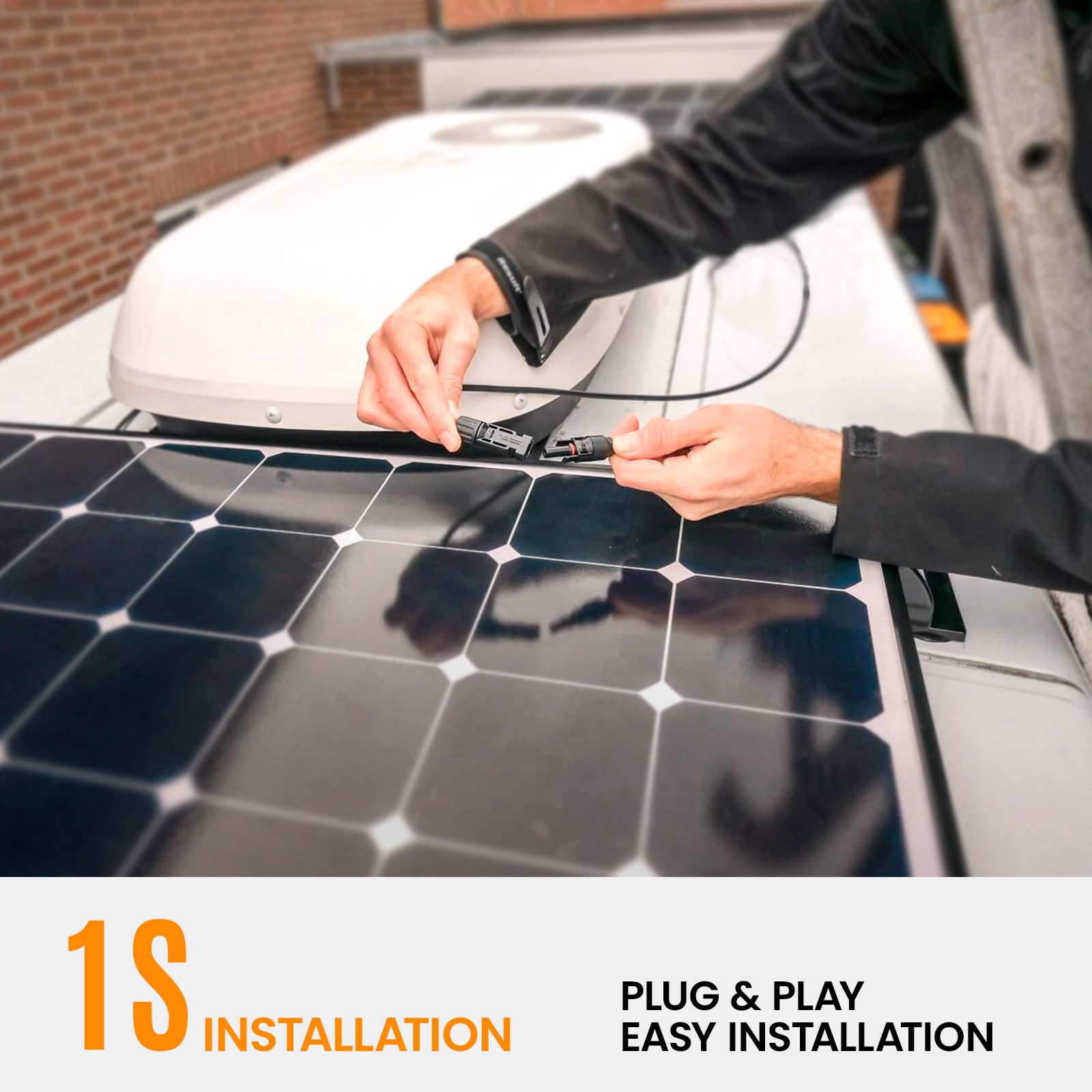 Cable de extensión de panel solar de 10 AWG, 6 mm², 20 pies, cable fotovoltaico de cobre con funda, IP67 impermeable, ignífugo, cable solar para exteriores para paneles solares y sistemas de