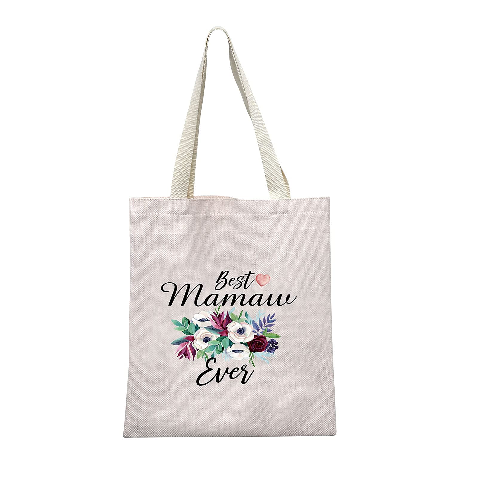TSOTMO Grandma Gift Mamaw Makeup Bag Best Mamaw Ever Gift Mother's Day Gift, Mamaw canvas