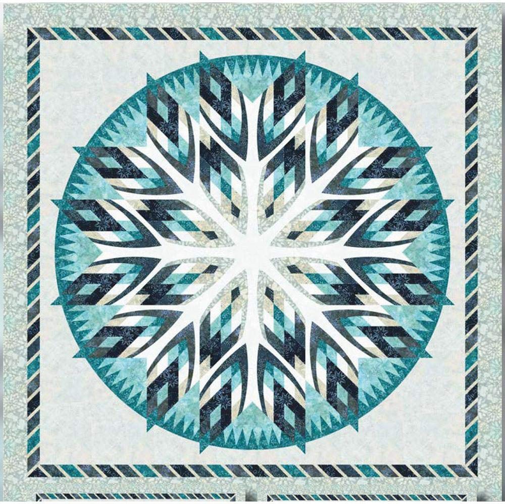 Yogo Sapphire Wall Quilt Pattern by Quiltworx and Judy Niemeyer 80 by 80 inches. Paper Pieced.