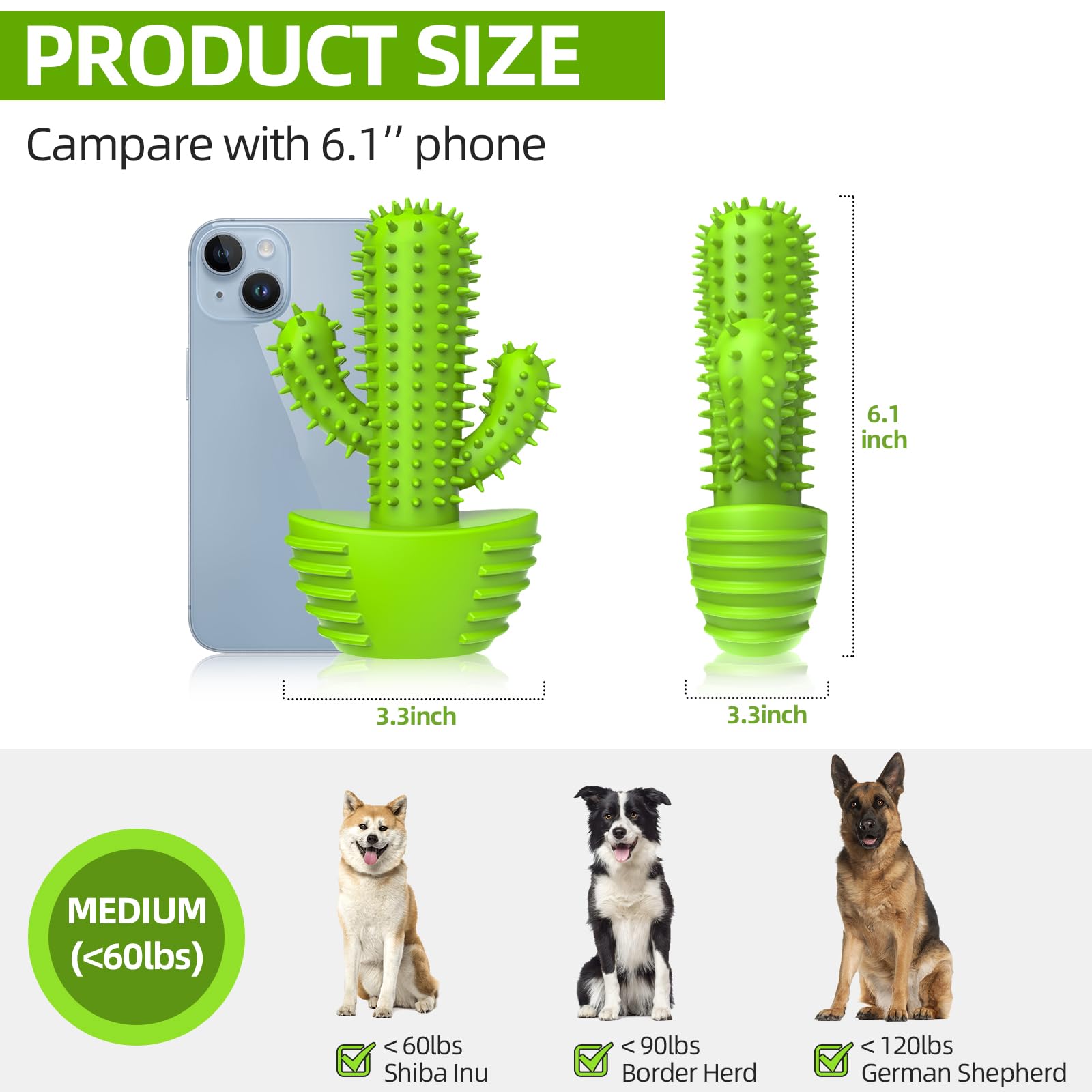 Juguetes masticables para perros para masticadores agresivos, medianos y grandes, juguetes interactivos duraderos para cepillos de dientes para perros, juguetes de goma natural indestructibles para