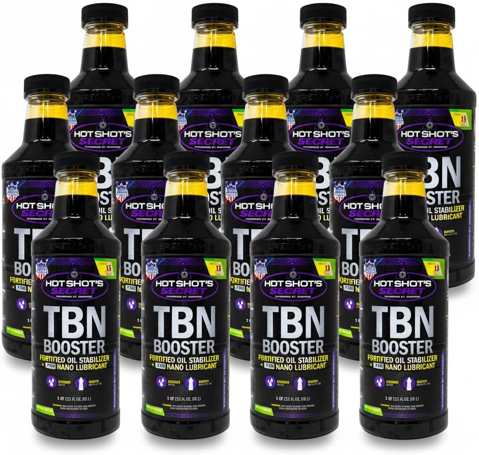 Hot Shot's Secret TBN Booster Oil Additive, 16 fl oz, 12PK Purple (HSSTBN16Z-12PK)
