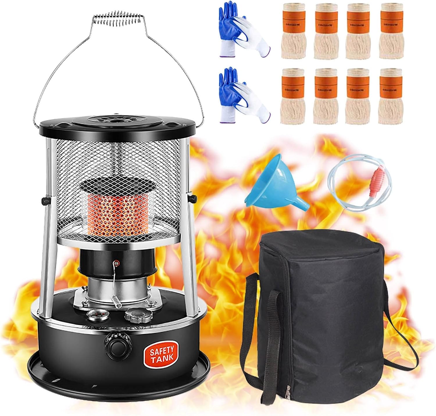 4.5L/6L Stainless Steel Kerosene Heaters for Indoor Use, Emergency