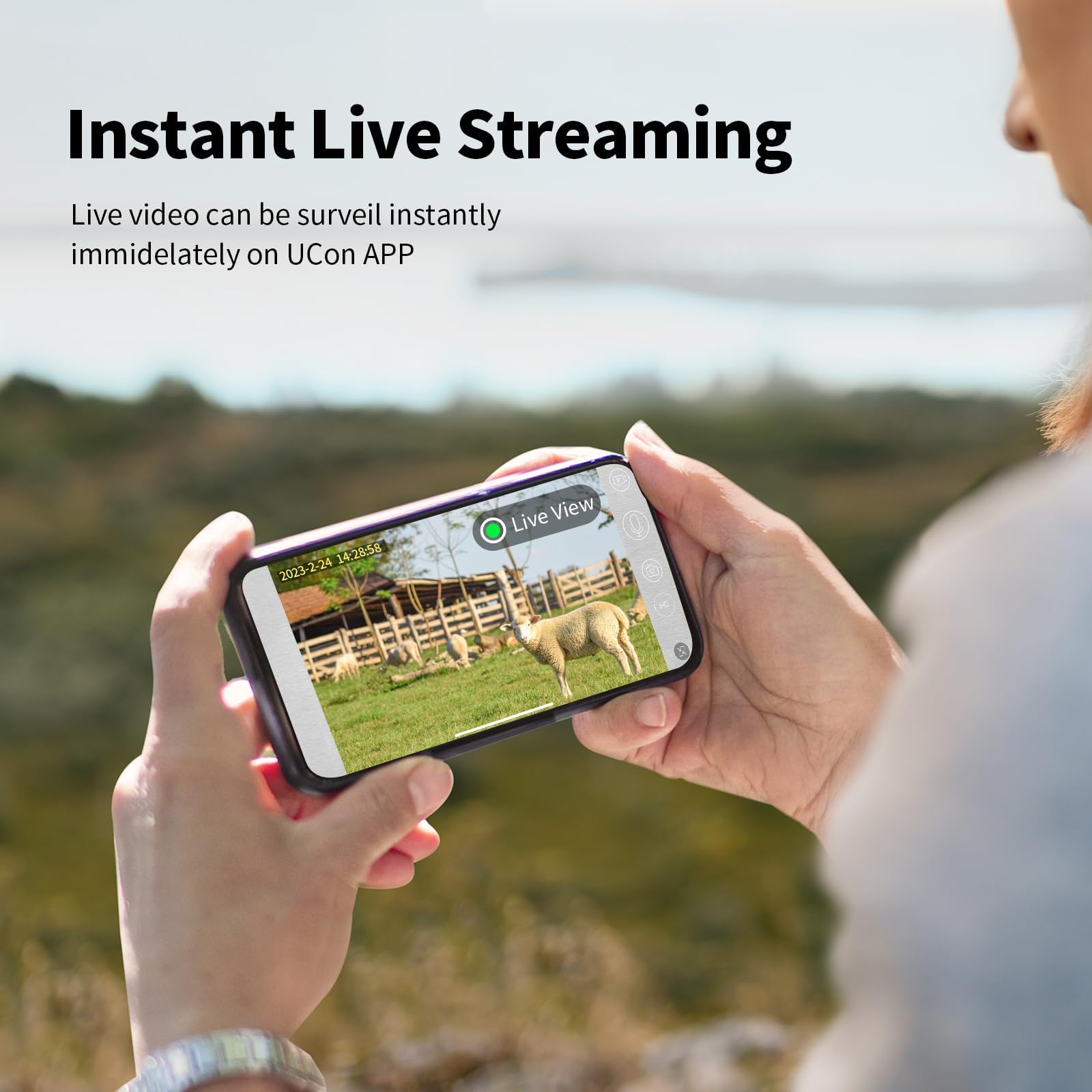 Cámara de Caza 4G LTE Solar con Tarjeta SIM, Fototrampeo 4K sin WiFi, Batería 10400mAh, Visión Nocturna 950nm IR Invisible, Audio Bidireccional, Activación 0.2s, IP66 Impermeable
