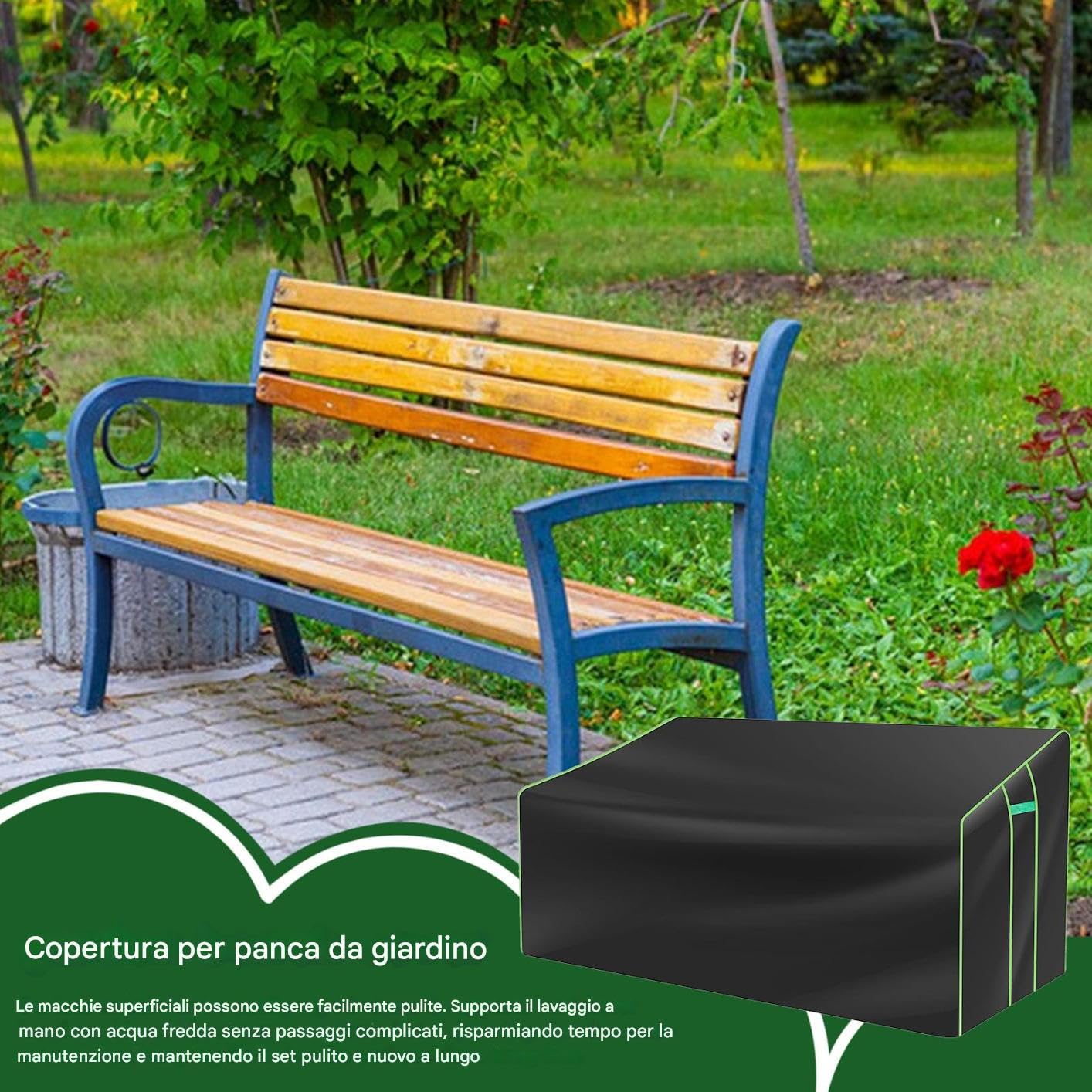 Coperture per Panche da Esterno Impermeabili,Resistente alle Intemperie