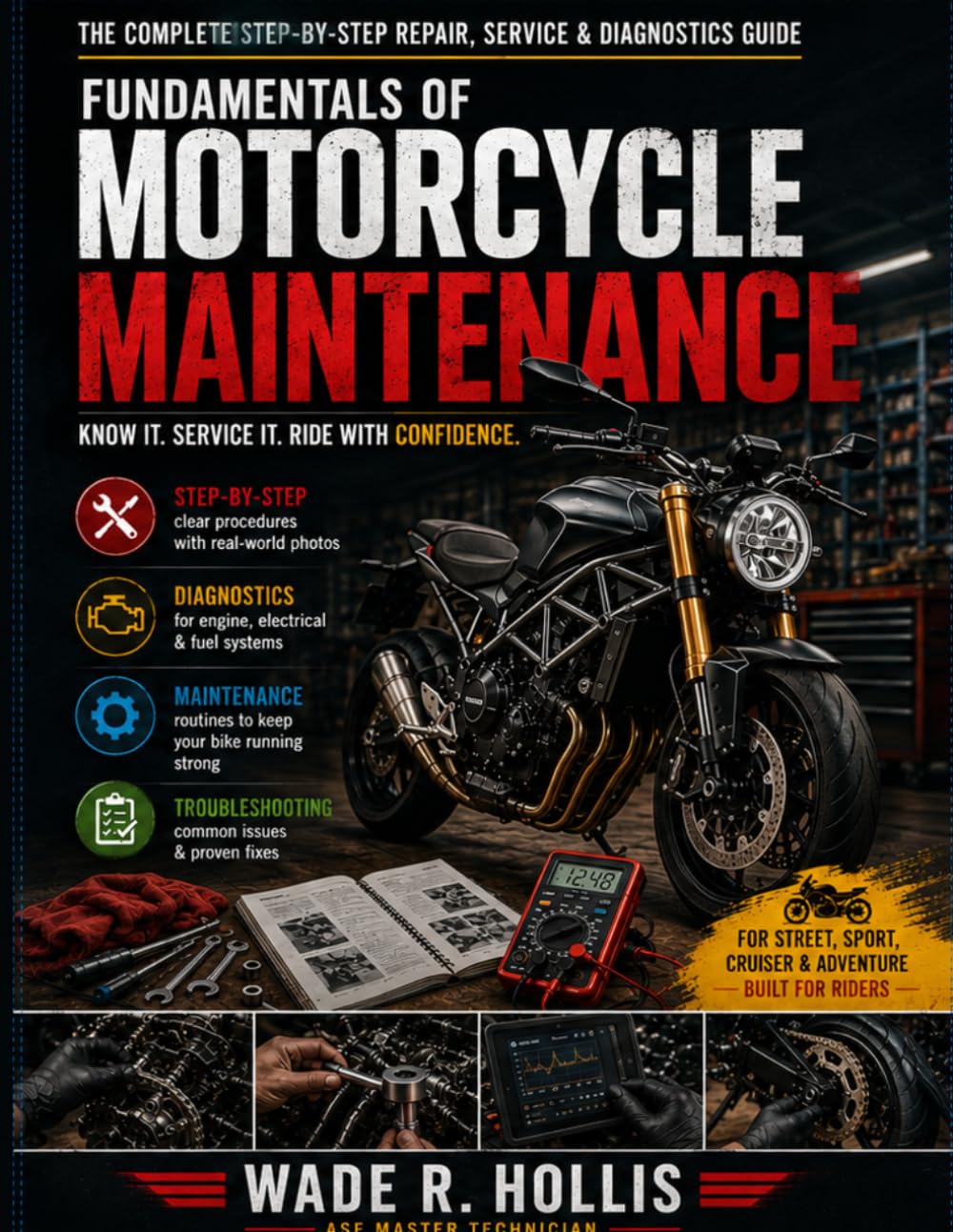 Fundamentals of Motorcycle Maintenance: The Complete Step-by-Step Repair, Service & Diagnostics Guide