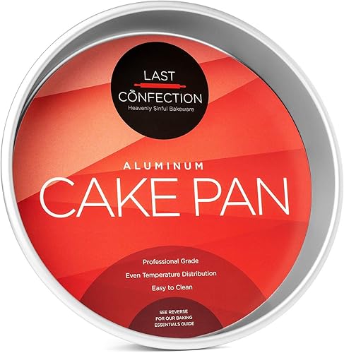 Last Confection Molde Redondo de Aluminio para Pastel Utensilios Profesionales para Hornear (varios tamaños), Plateado