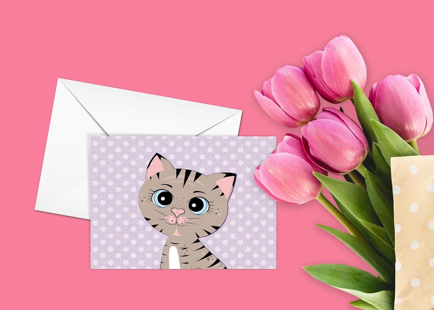 Stonehouse Collection | Assorted Cat Note Cards for Correspondence | Variety of Kitty Thank You Notes, and Quick Notes | Cute Kitten Designs (Assorted) - Image 4