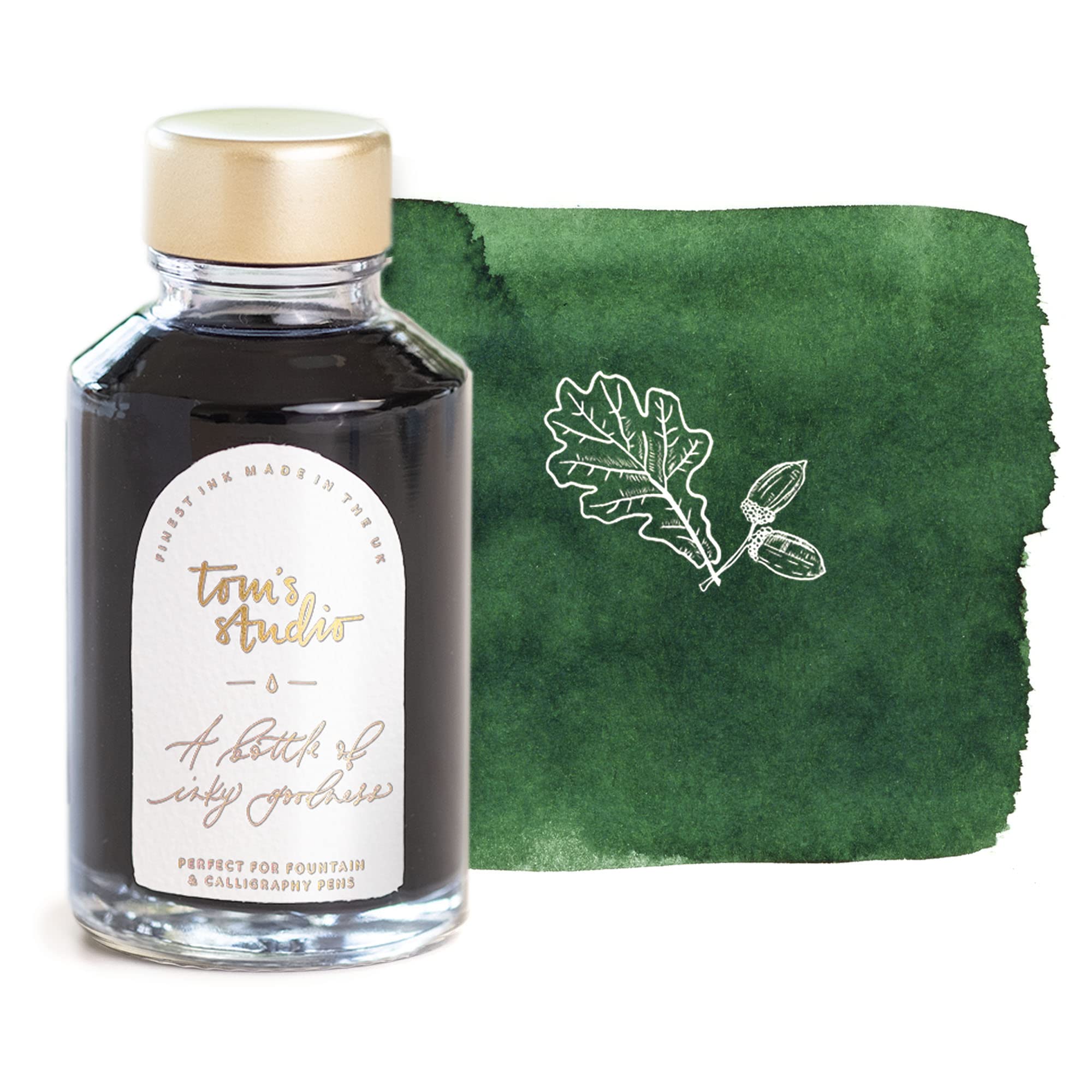 Tom's Studio - Fountain Pen Ink 50ml, Green, 50 ml