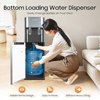 Water Dispenser With Ice Maker Bottom Loading Hot Cold Water