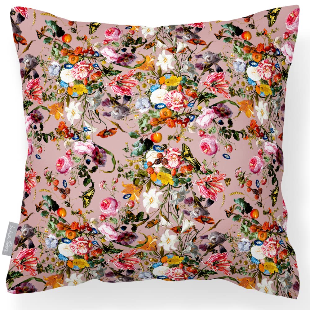 Izabela Peters Rosewater Outdoor Cushions Waterproof, 43 Cm, Filled Outdoor Cushion, Floral Dream- Garden Furniture Cushions, Outdoor Seat Cushions, Garden Chair Cushions