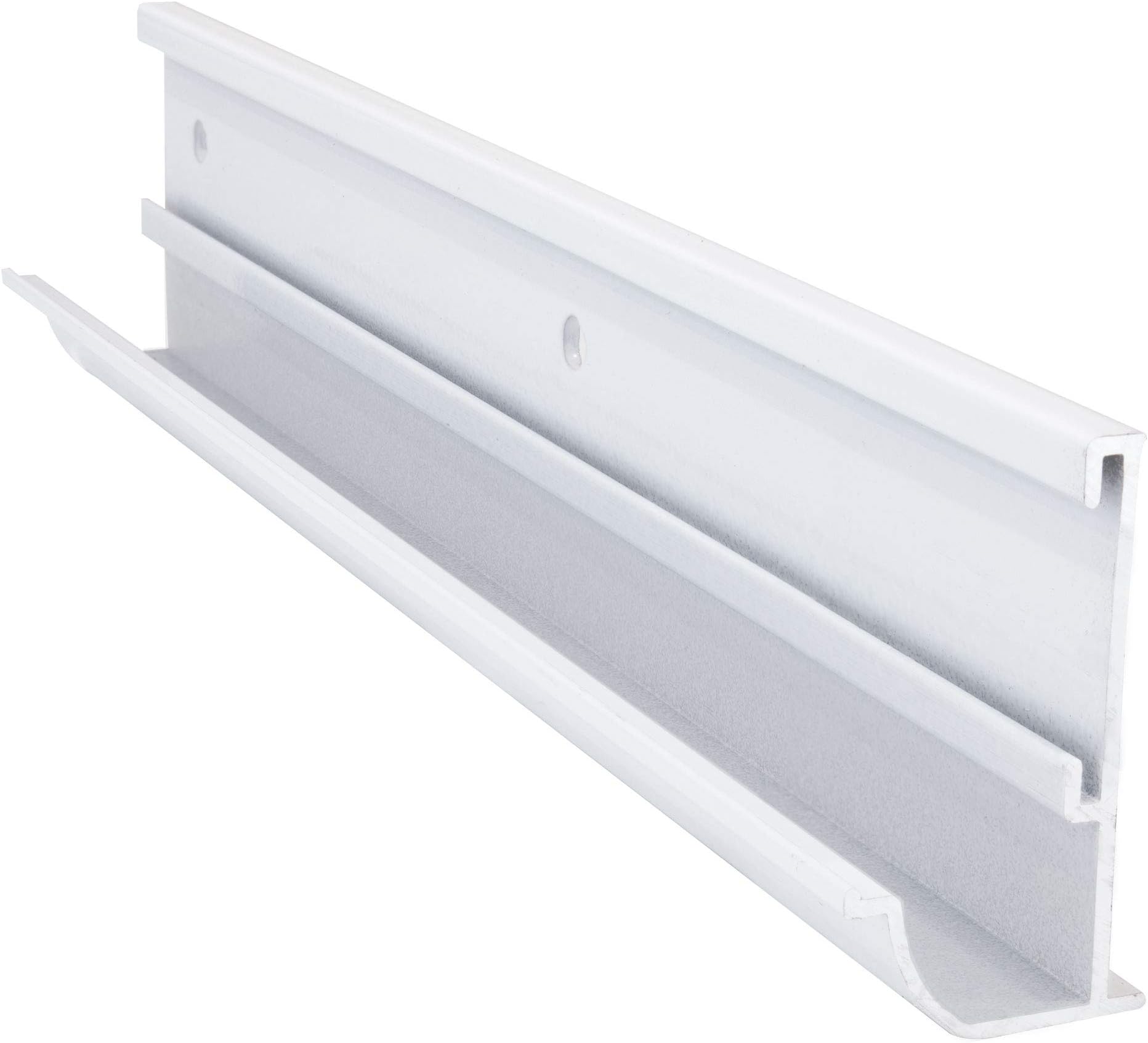 RecPro RV Rain Gutter Trim | Black or White Color Options | 92" Length | Aluminum | Made in The USA (2 Trim Pieces, White)