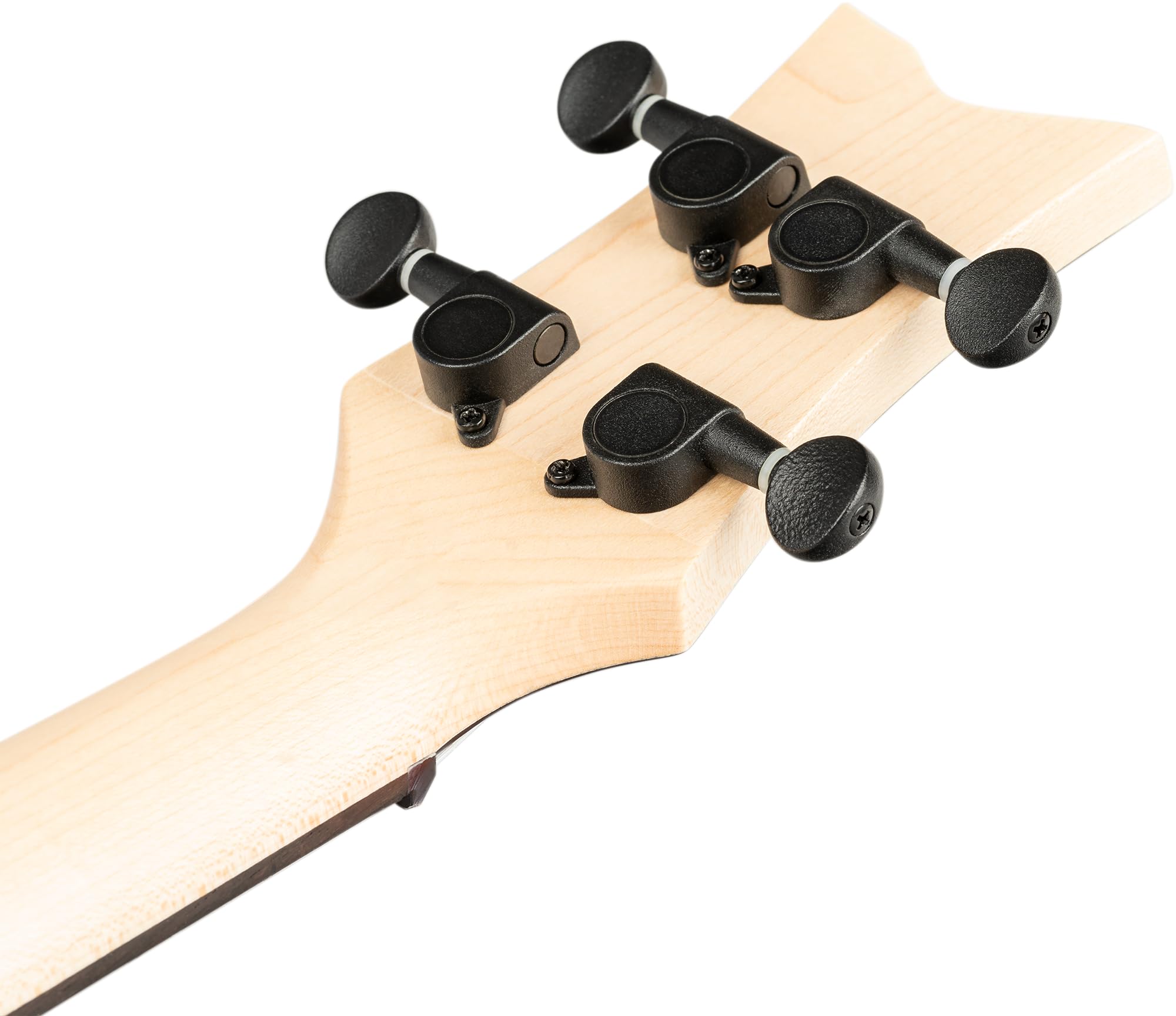 Ortega Guitars Ukulélé Ténor Gaucher – Électro-Acoustique, Corps Plein – Neo Series – Housse Incluse – Érable Flammé/Okoumé, Noir/Gris (NEO-U-TGB-L)