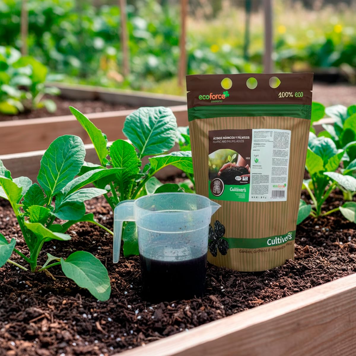CULTIVERS Engrais acide humique et fulvique 5 kg. Engrais super concentré à 82%. Produit Leonardite 100% soluble. avec enregistrement écologique