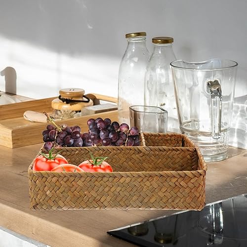 Miniatura 5 de Cabilock Bolsa de té, soporte para paquetes de azúcar, estación de café, organizador de condimentos, cesta de mimbre para papel higiénico, cesta