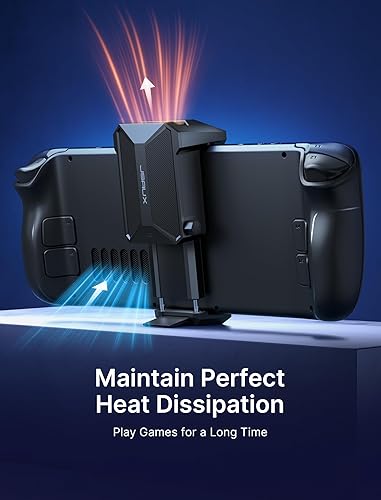 Miniatura 7 de JSAUX Ventilador de refrigeración para cubierta de vapor, enfriador innovador con soporte compatible con Steam Deck OLED-GP0201