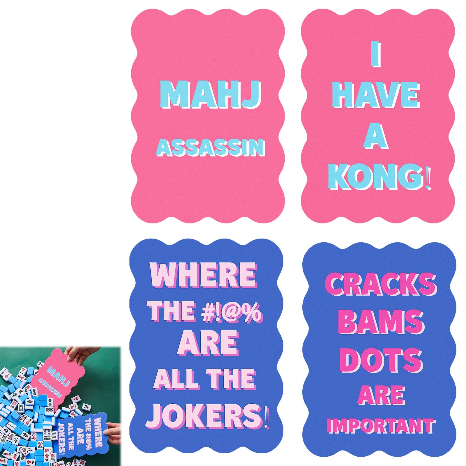 Soulchen 4 Pcs Mahjong Tile Mixer Shufflers for Mixing and Shuffling Tiles Plastic Mahjong Accessories Gifts for Lovers