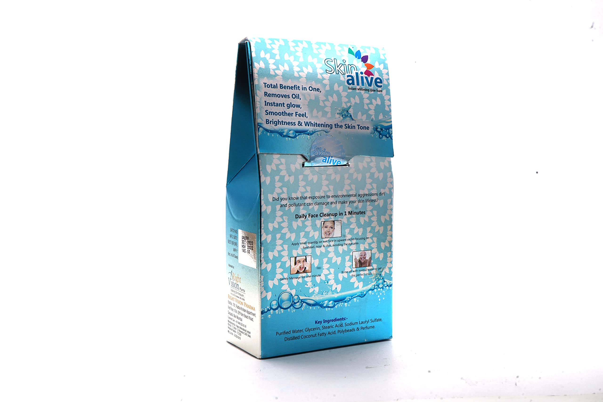 SKIN ALIVE Daily Face Cleanup For Instant Whitening Glow