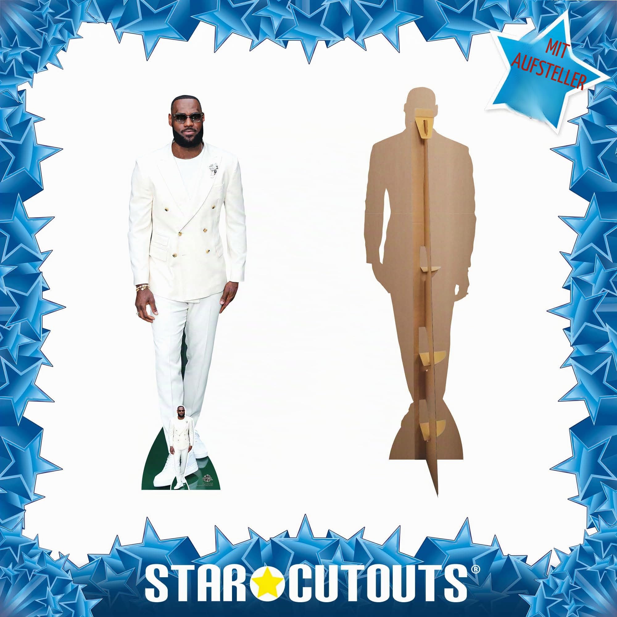 Star Cutouts CS1151 Lebron James Pappaufsteller in Lebensgröße, Höhe 197 cm, mit Mini