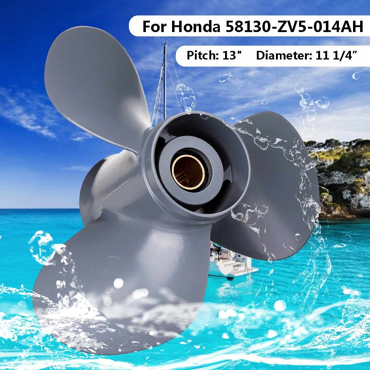58130-ZV5-000ZA Elica fuoribordo marina 11 1/4 X 13 Lega di alluminio 35-60HP 3 pale Accessorio fuoribordo Elica fuoribordo per barche