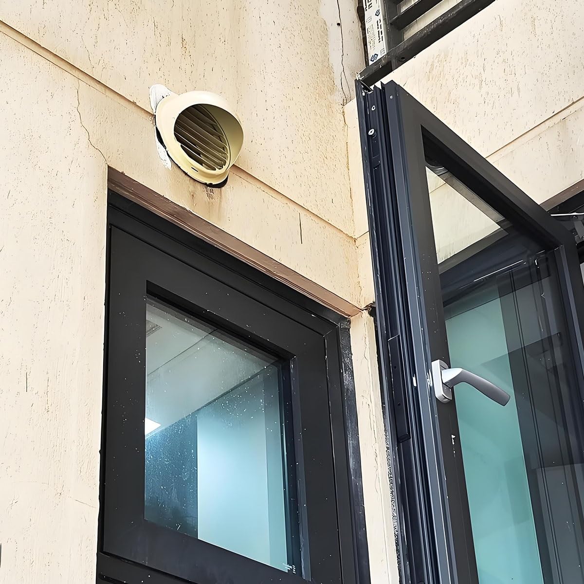 Rejilla de ventilación de Acero Inoxidable de 80 mm a 300 mm, Rejilla de ventilación Redonda de 100 mm con mosquitera y Cierre, Rejilla de ventilación de Acero Inoxidable para Cocina, baño