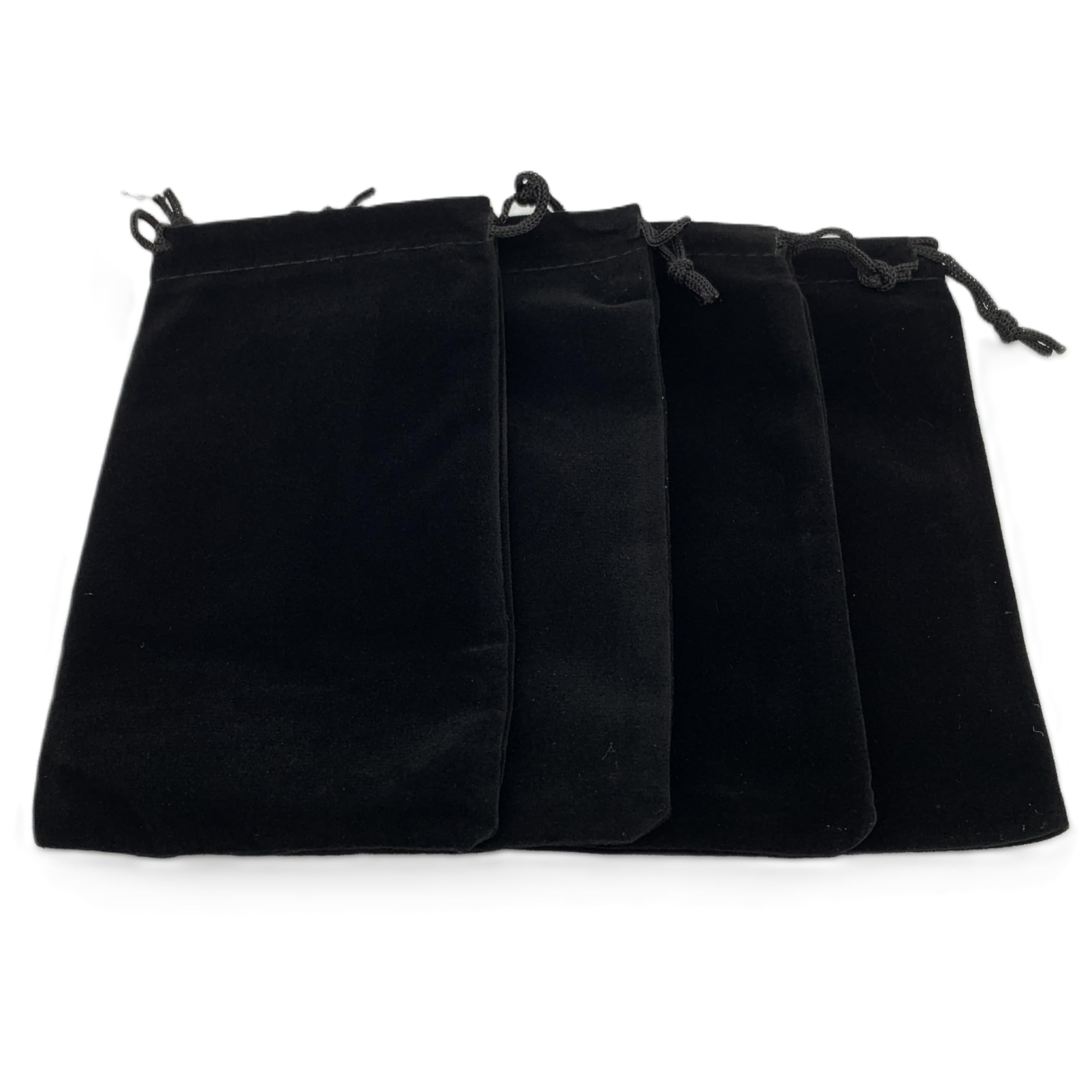 Lot De 10 Sacs En Velours Avec Cordon De Serrage - 7x9 Cm - Idéal Pour Bijoux, Bonbons, Petits Cadeaux Et Rangement De Fête - 4