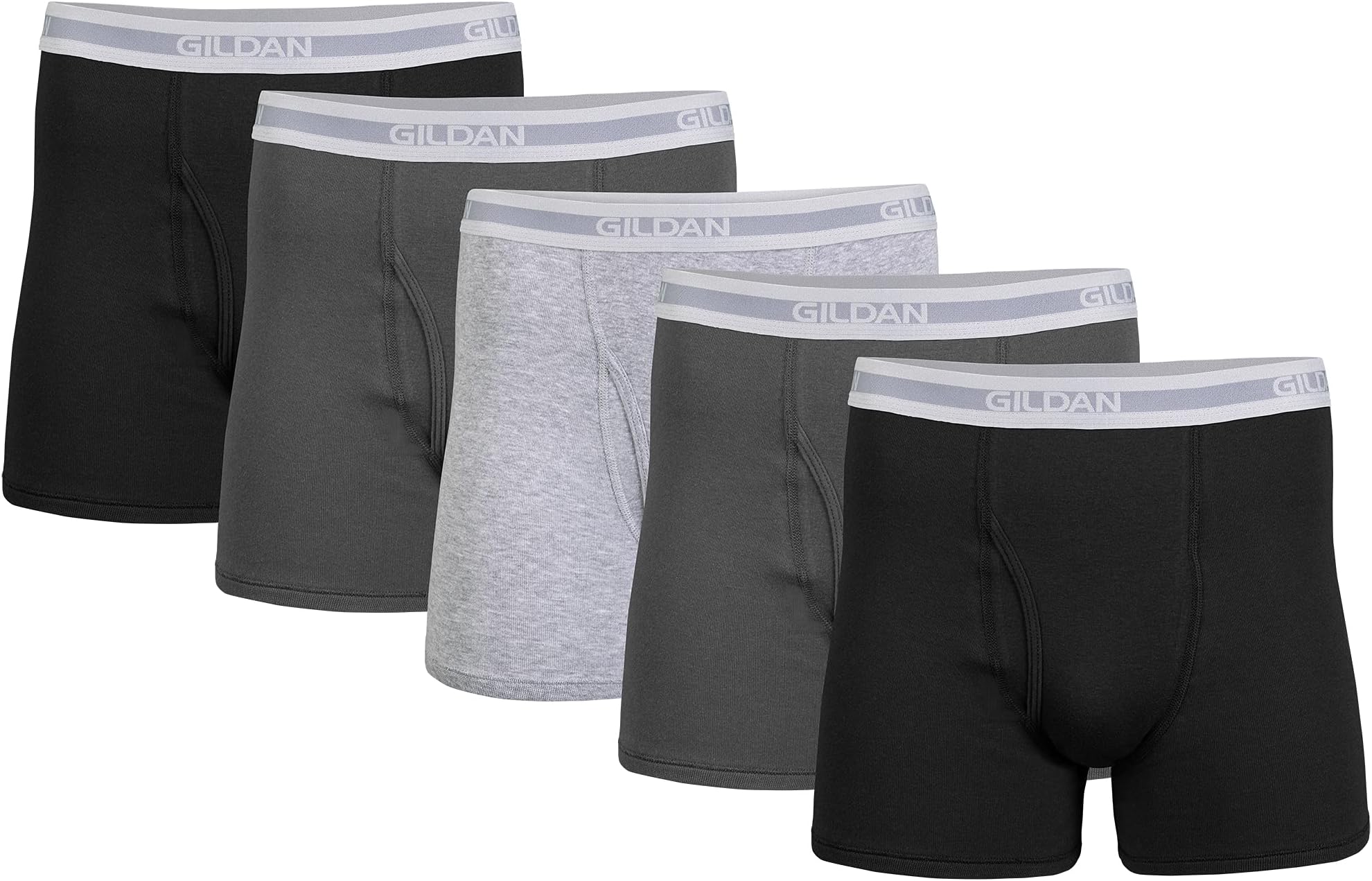 Gildan Men's Regular Leg Boxer Brief Multipack