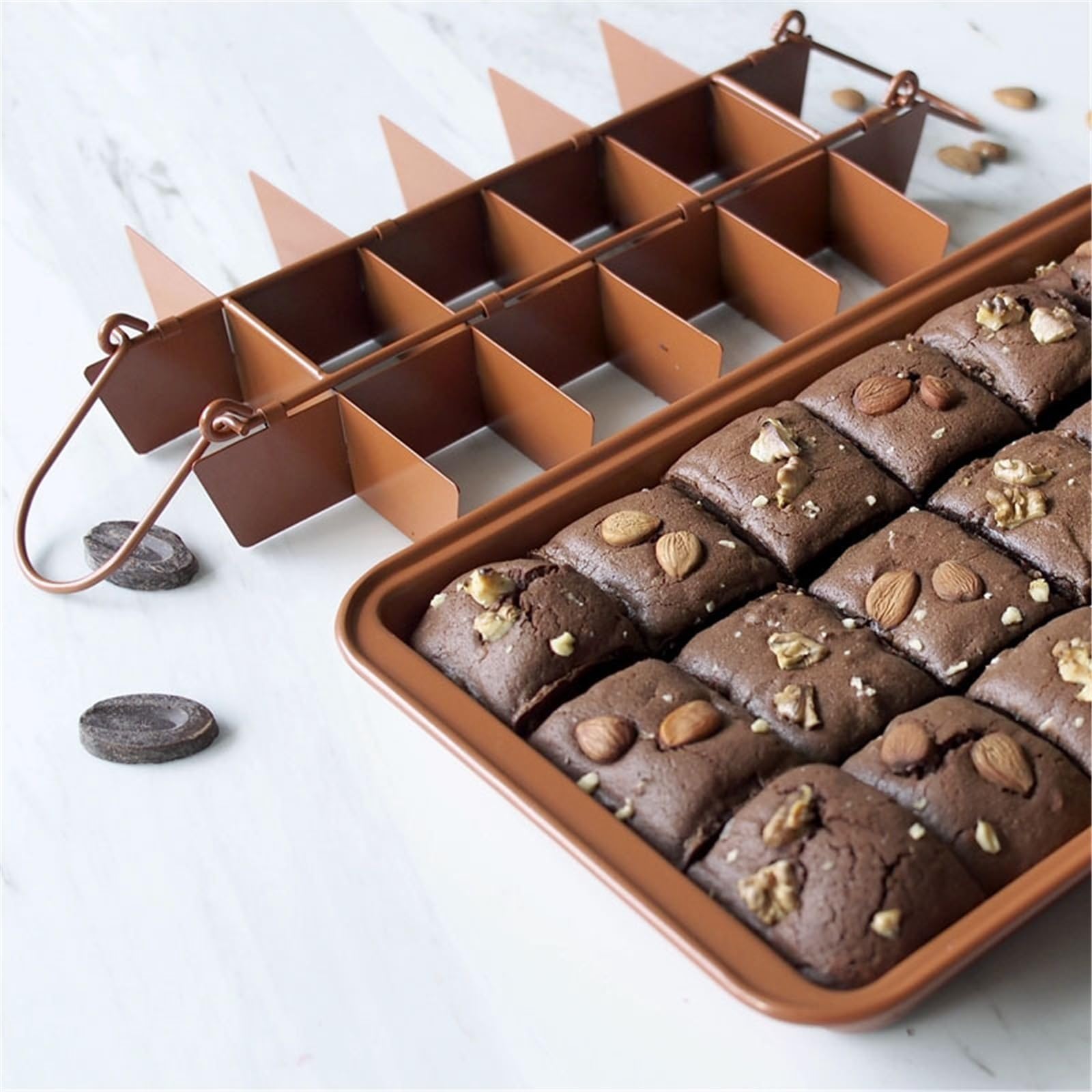 Moule À Muffins En Acier Carbone Amovibles Moule Mini Tartelette Multi-Usages À 18 Compartiments Moule Cupcake pour La Pâtisserie