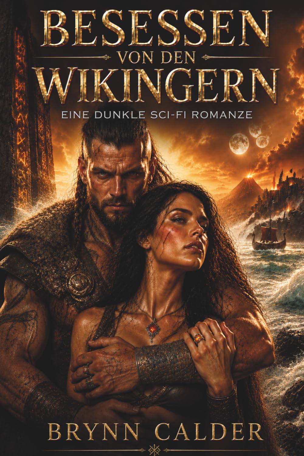 Besessen Von Den Wikingern: Eine Dunkle Dark-Sci-Fi-Romanze (Die Gefangene der Wikinger)